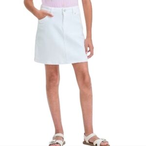 NWT Cat & Jack White Denim Skirt